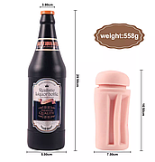 Мастурбато-вагіна пляшка "Sonya Beer Bottle" без вібрації тілесний
