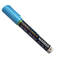 Меловый маркер SANTI, голубой, 5 мм, для грифельной доски, для рисования.