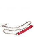 Повідець Leather Leash, Red