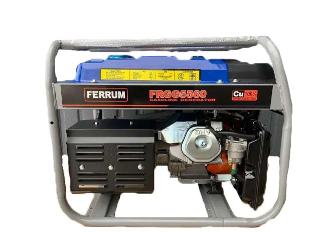 Професійний бензиновий генератор (електрогенератор) Ferrum FRGG5560 : 5.5/6.0 кВт - 1 фаза генератор для дому