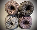 Пряжа вовняна Vivchari Colored Wool, Color No.825 брусничний твід, фото 5