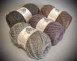 Пряжа вовняна Vivchari Colored Wool, Color No.825 брусничний твід, фото 3