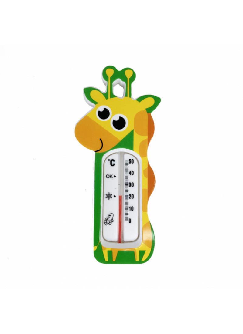Термометр для води дитячий Жираф зелений 1102