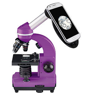 Мікроскоп Bresser Biolux SEL 40x-1600x Purple з адапттером для смартфона (8855600TJ5000)