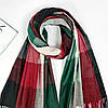 ШАРФ жіночий M&JJ СКАЙ зелений/червоний 75х180 см (1290), фото 6