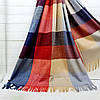 ШАРФ жіночий M&JJ СКАЙ червоний/синій/бежевий 75х180 см (1044), фото 4