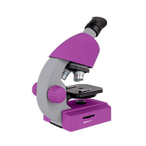 Мікроскоп Bresser Junior 40x-640x Purple з набором для експериментів і адапттером для смартфону(8851300GSF000)