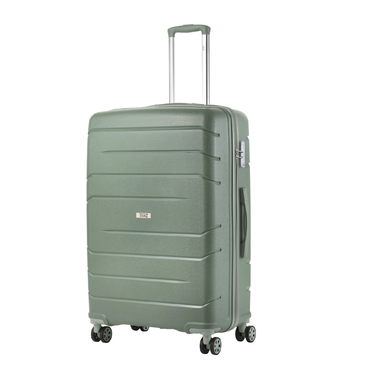 Чемодан TravelZ Big Bars (M) Olive Green, фото 1
