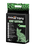 Наполнитель для кошачьего туалета AnimAll Tofu Green Tea Соевый Зеленый чай (6 л) 2.6 кг