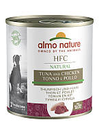 Консервированный корм Almo Nature HFC Natural Adult Dog для собак с тунцом и курицей 290 г