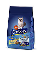 Сухой корм Brekkies Cat Delice Fish для взрослых котов с рыбой 3 кг