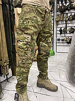 Тактические армейские военные мужские полевые брюки зимние штаны Soft Shell Combat на флисе Мультикам S M, Мультикам, Новое, Зима