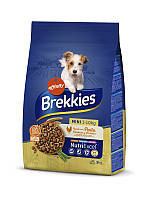 Сухой корм Brekkies Dog Mini для взрослых собак маленьких пород с курицей 3 кг