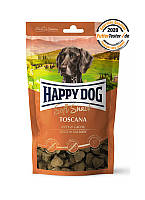 Лакомства Happy Dog Soft Snack Toscana для собак средних и крупных пород с уткой и лососем 100 г