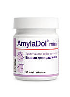 Витаминно-минеральный комплекс Dolfos AmylaDol mini для собак малых пород и кошек при нарушении пищеварения 90