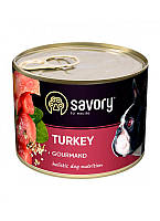 Влажный корм Savory для взрослых собак с индейкой 200 г