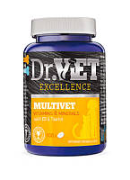 Вітамінно-мінеральна добавка Dr.Vet Multivet Мультивет для собак та котів 100 тб.