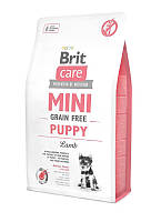 Сухой беззерновой корм Brit Care Mini Puppy для щенков мини пород с ягненком 2 кг