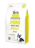 Сухой беззерновой корм Brit Care Mini Adult для собак мини пород с ягненком 2 кг