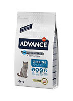 Сухой корм Advance Sterilized для стерилизованных кошек с индейкой 3 кг