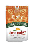 Влажный корм Almo Nature Daily Cat для кошек с телятиной и ягненком 70 г