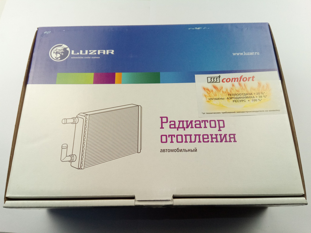Радиатор Отопителя ВАЗ 2110 Алюм., Лузар "COMFORT" (LRh 0110b ...
