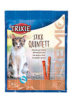 Лакомство Trixie Stick Quintett палочки жевательные для кошек с ягненком и индейкой 5 шт*5 г