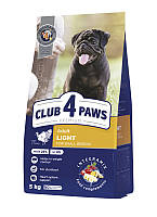 Сухой корм Club 4 Paws (Клуб 4 Лапы) Light для контроля веса собак малых пород 5 кг