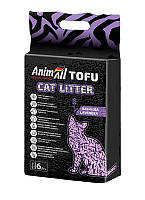 Наполнитель для кошачьего туалета AnimAll Tofu Lavender Соевый Лаванда (6 л) 2.6 кг