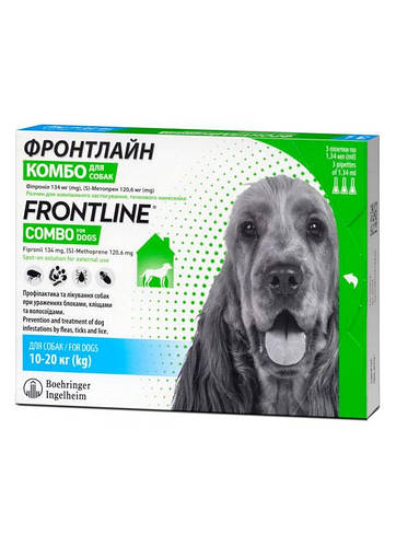 Купити Краплі Boehringer Ingelheim Frontline (Фронтлайн) Комбо Спот Він ...