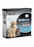 Таблетки AnimAll VetLine De Worm от глистов для собак 6 таблеток