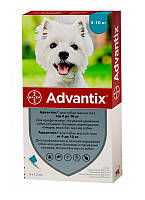 Капли Bayer Адвантикс от заражений экто паразитами для собак 4-10 кг (1 пипетка)