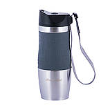 Термокружка Kamille Сірий 380мл з нержавіючої сталі KM-2052, фото 4