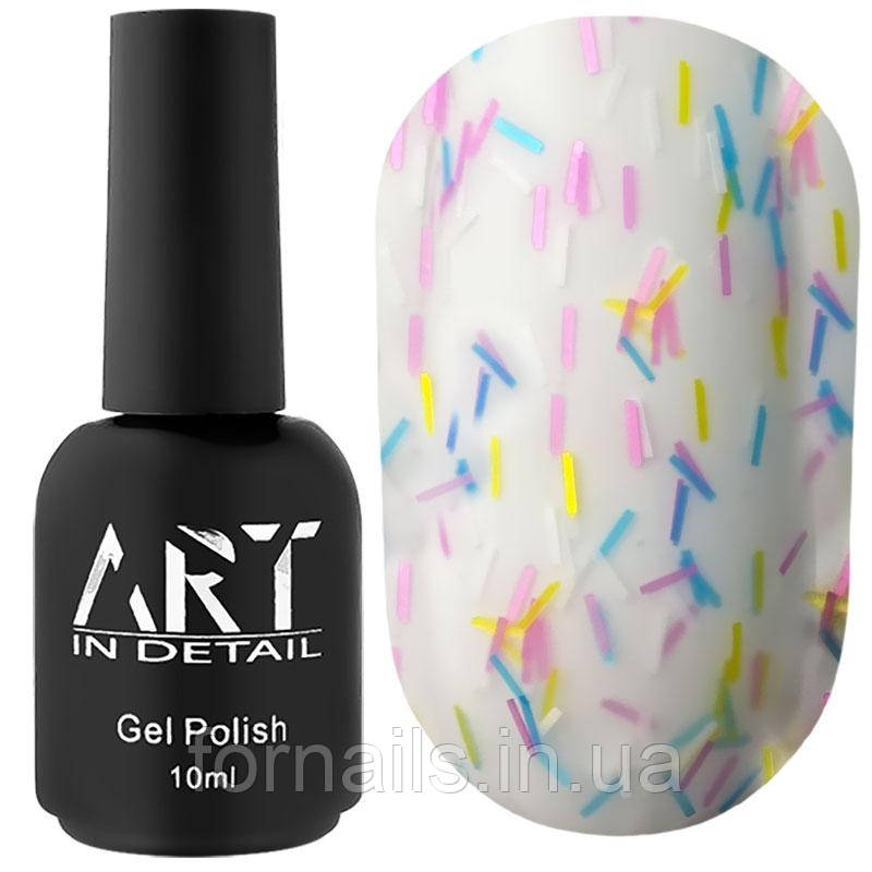 ART Top Cake Pops Matte - матовий топ з кольоровим посипанням без ЛШ, 10 мл