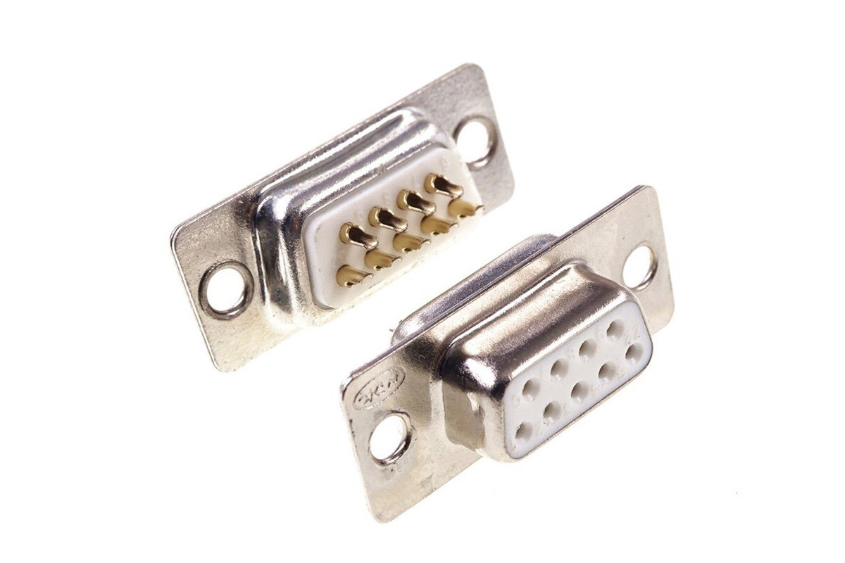 Конектор DB9 2u Gold RS232 COM-порт Female amc, фото 1