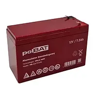 Акумулятор для ДБЖ polBAT AGM 12V 7.2Ah Red