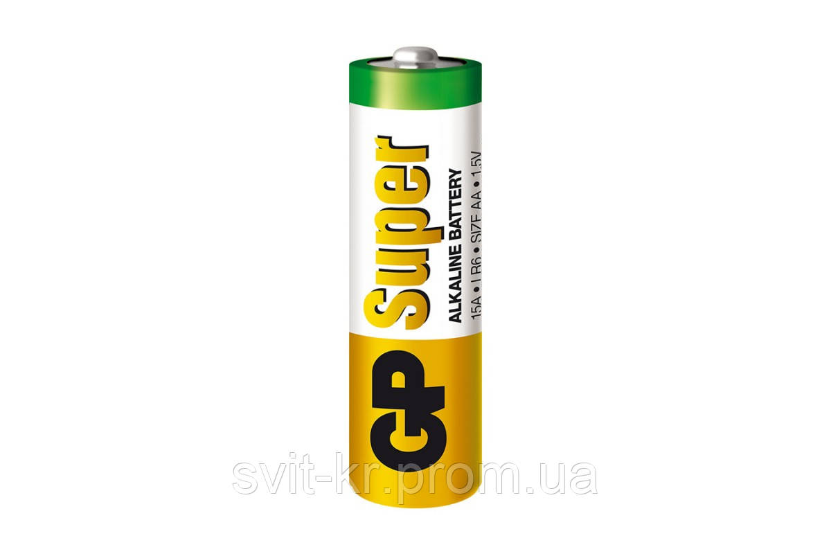 Батарейка LR6/AA GP Super alkaline щелочная (12 шт. в упаковке) - фото 2 - id-p1731659395
