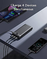 Powerbank Veger 30000 mAh 20W PD QC 3.0 Повербанк Veger VP3008PD 30000 mAh 20 W Black, фото 7