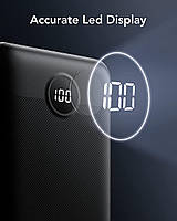 Powerbank Veger 30000 mAh 20W PD QC 3.0 Повербанк Veger VP3008PD 30000 mAh 20 W Black, фото 9