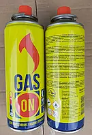 Газовый баллон "GAS ON" ГАЗОВЫЙ КАРТРИДЖ MSF-1a цанговый, газ для портативных горелок, SP, хорошего качества,