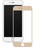 Защитное стекло Mocolo 2.5D Full Cover Tempered Glass iPhone 7 Silk Gold, SL, хорошего качества, мобильные