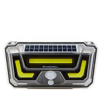 Уличный настенный светильник с датчиком движения и солнечной панелью BIONIC LIGHT, GN, Хорошее качество, led