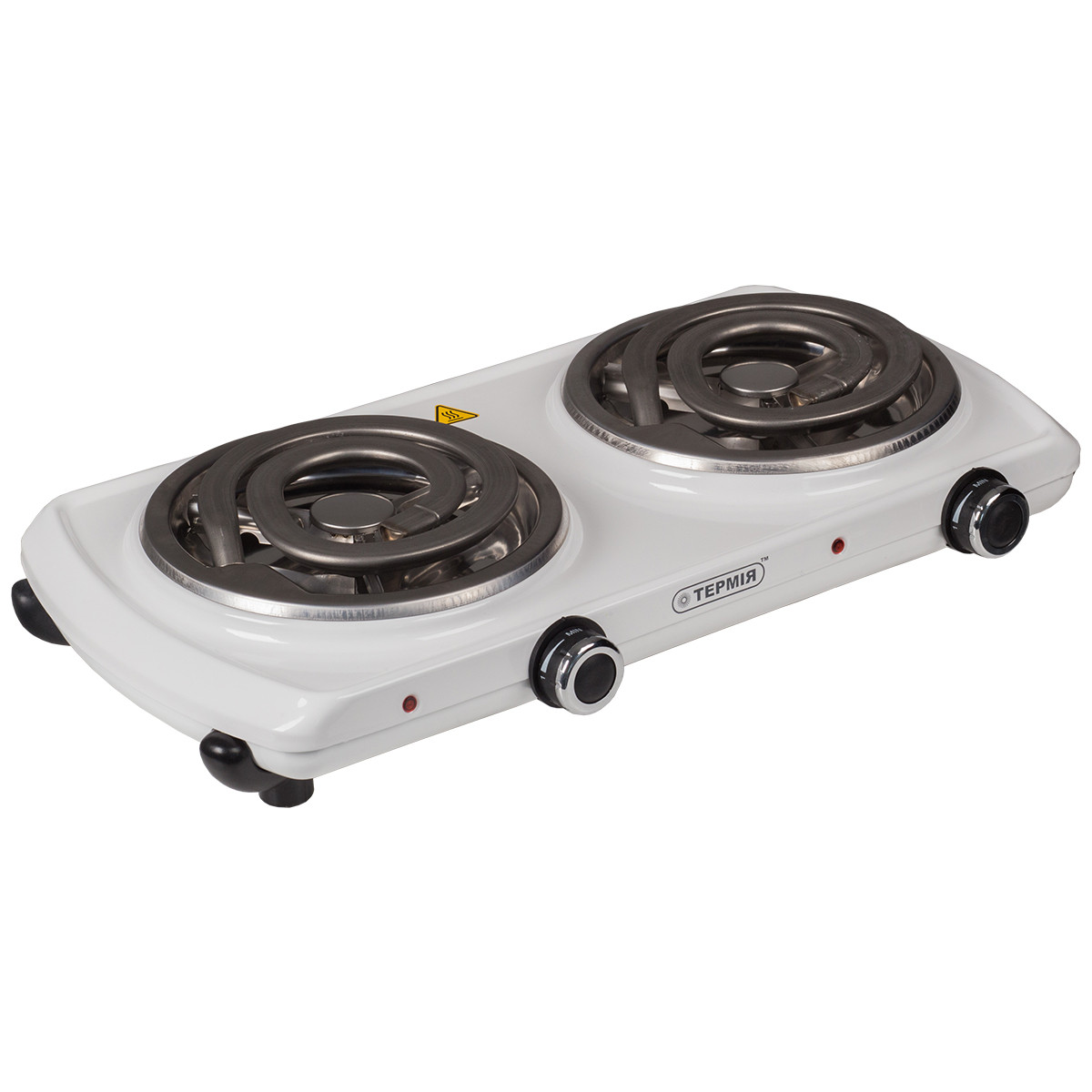 Електроплита ТЕРМІЯ ЕПТ 2-2,0/230 (ш) М2 з широким трубчастим нагрівачем,біла