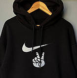 Чоловіча кофта худі Nike M1266 чорна S, фото 5