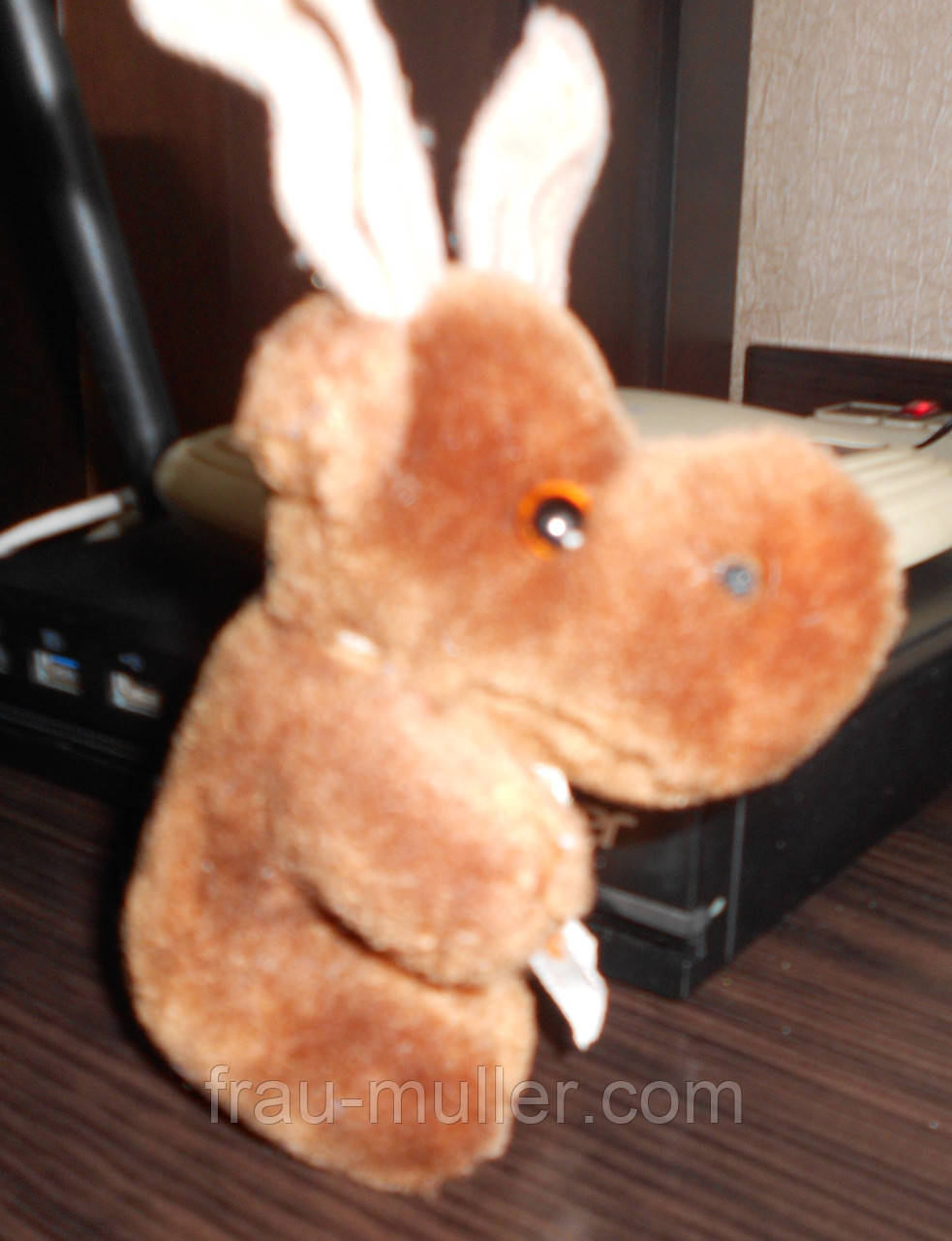 М'яка іграшка Лосеня з біленькими ріжками, фото 1