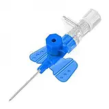 Катетер внутрішньовенний з ін'єкційним портом Vasofix® Braunule 0,9 x 25 мм 22G x 1" 36 мл/хв, синій, фото 3