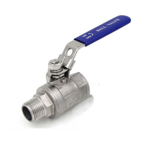 Кульовий кран неіржавка різь внутрішній/зовніжний DN20 AISI304