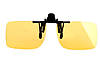 Сонцезахисна кліпса на окуляри для водіїв Night Vision  жовтий, фото 3