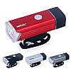 Фара велосипедна передня MC-QD-001 Machfally, акумулятор 1200 mAh, USB, 180 люменів, червоний, фото 2