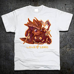 Футболка Fruit of the Loom Малюк Зерг Стар Крафт 2 Baby Zerg Star Craft 2 Білий XXL (7193775), 7584325 — 318